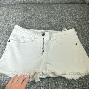 Abercrombie White Jean Shorts - size 0